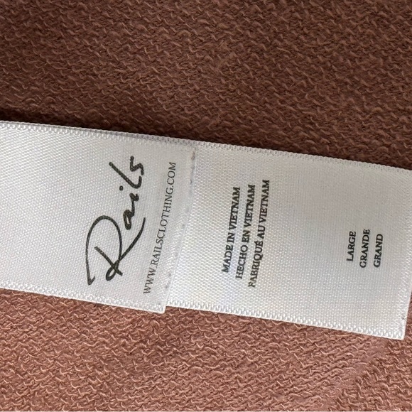 Rails Reeves Sweater‎ Mountain Leopard Print Top Sweatshirt Size L Relaxed Fit - Picture 13 of 13